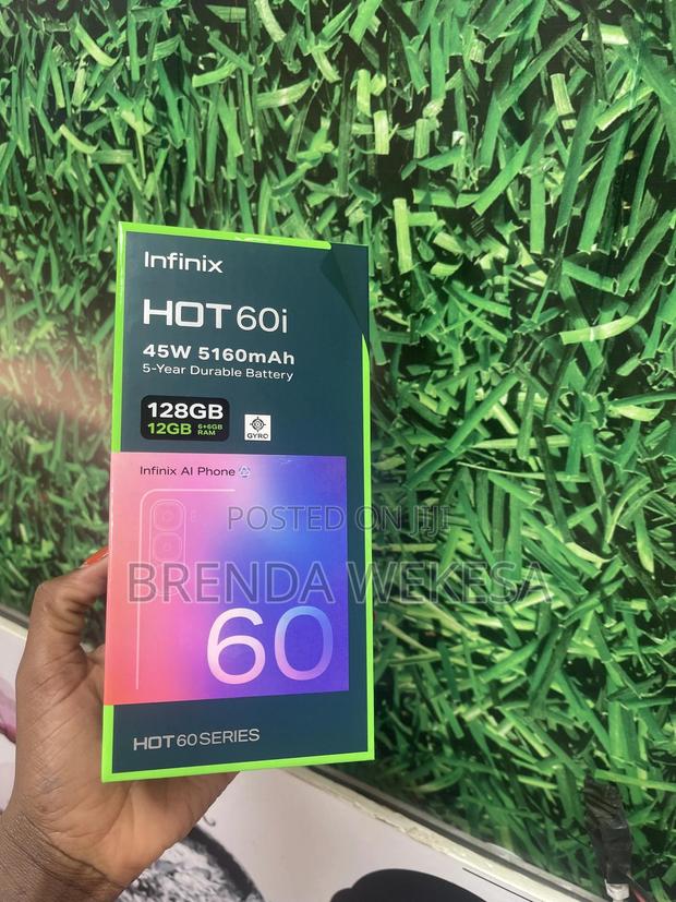 New Infinix Hot 60i 128 GB Black