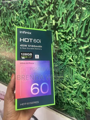 New Infinix Hot 60i 128 GB Black