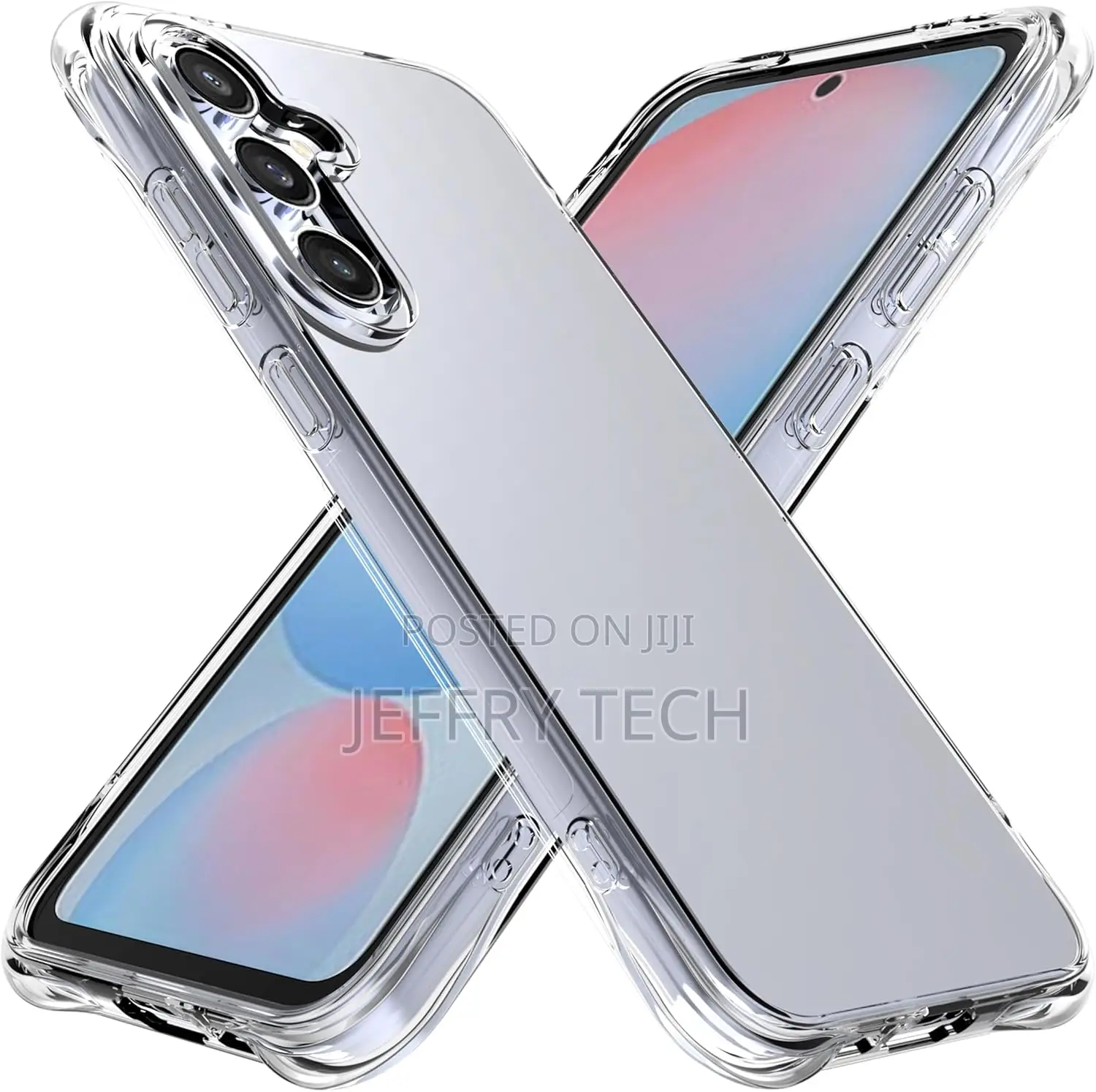 Smileray Galaxy S24 Fe Clear Unisex Shockproof Flexible Tpu