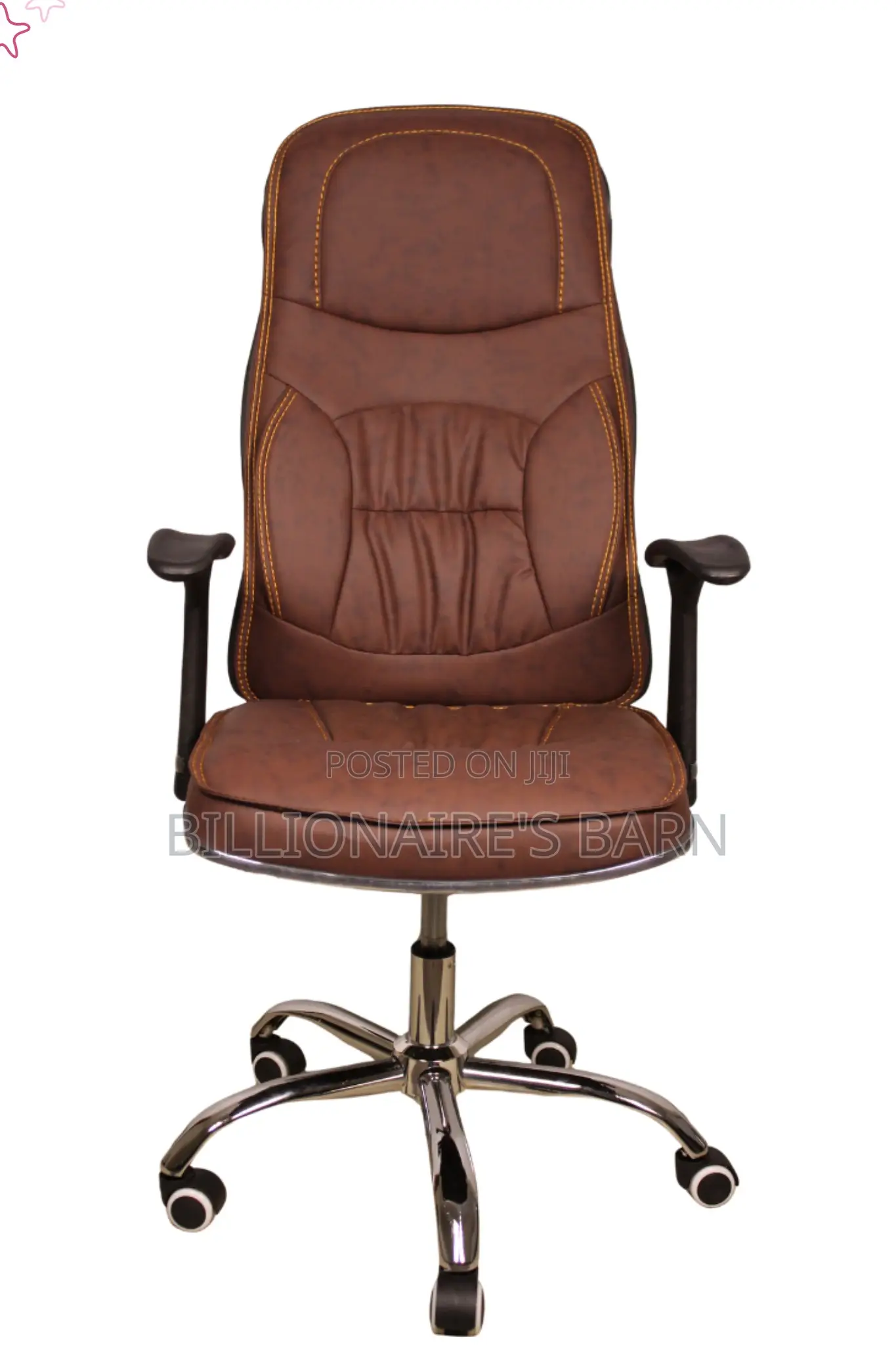 Office Chair; Rolling Swivel Pu Leather Executive