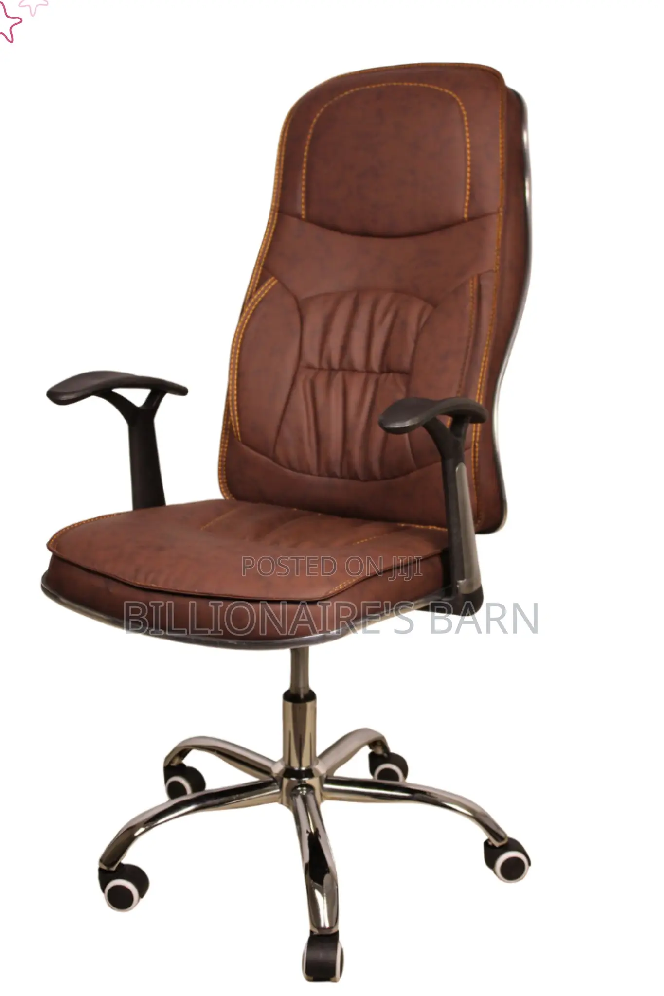 Office Chair; Rolling Swivel Pu Leather Executive