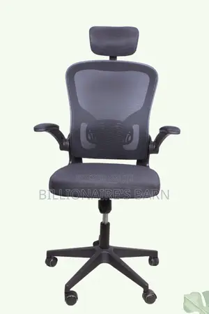 Chair Ergonomic Seat With Flip-Up Armrest Gray
