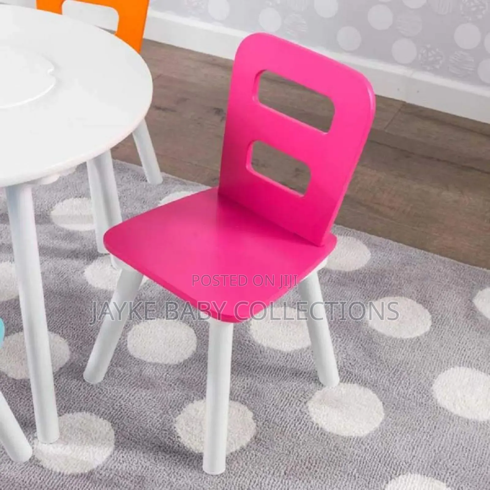 Kids Study Activity Table Set With 4 Colorful Chairs