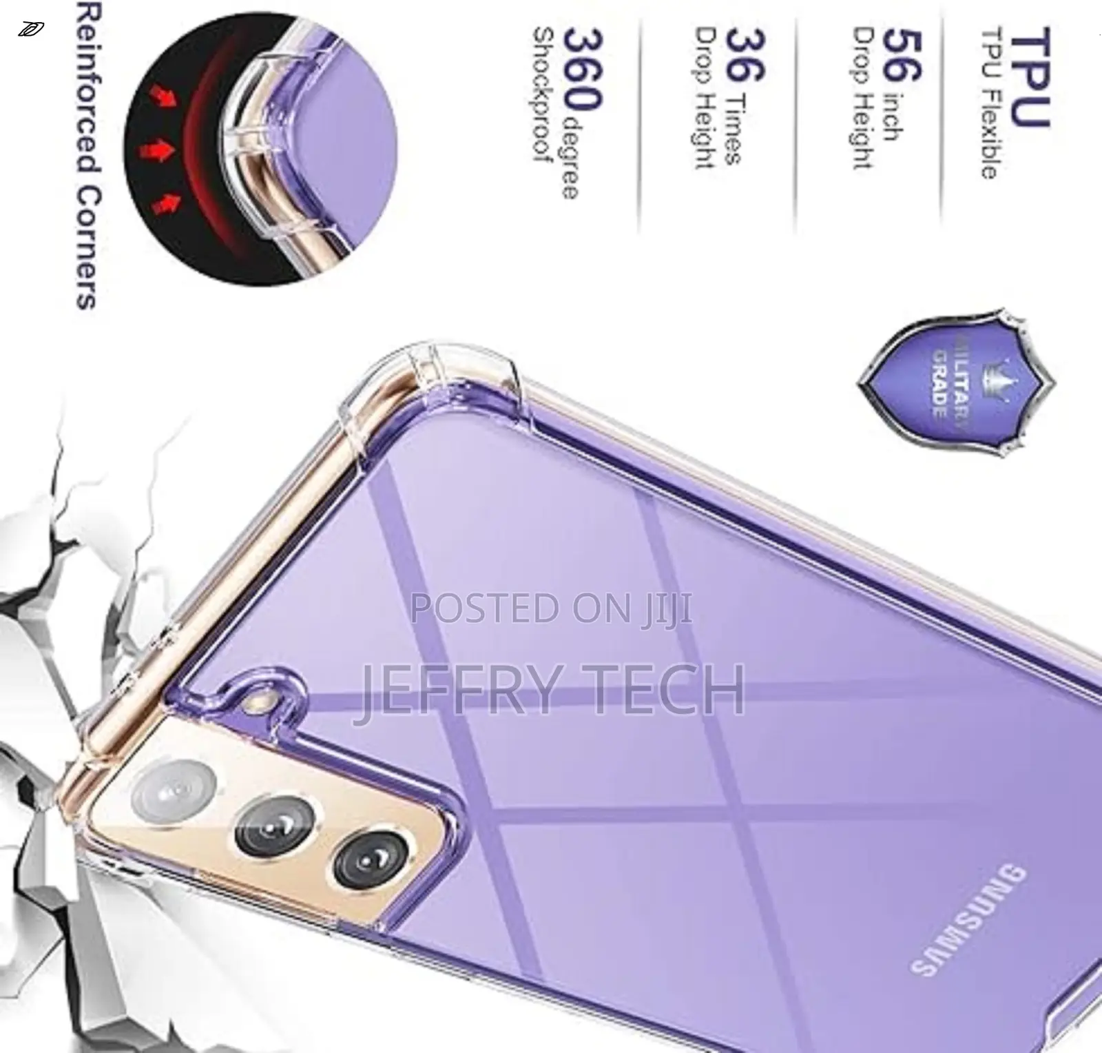 Kiomy Clear Case for Samsung Galaxy S21 5g Airbag Corners