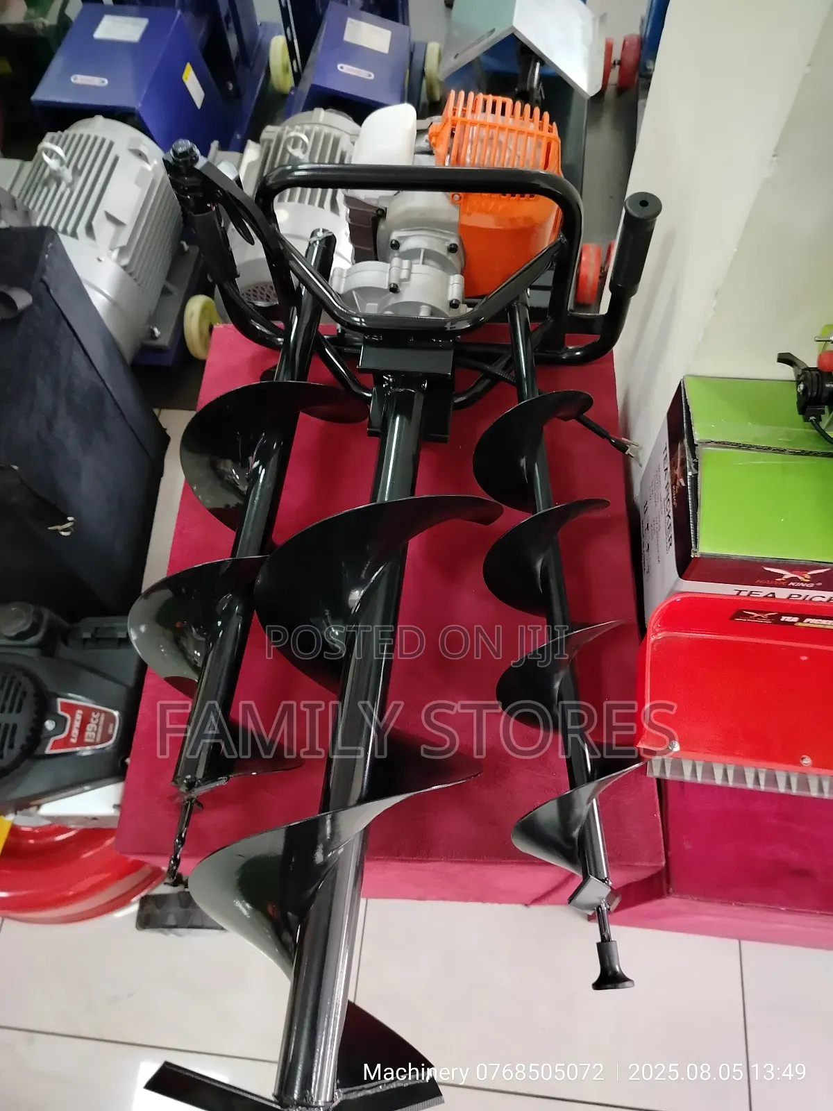 Heavy Duty Gasoline Earth Auger Machine With Bits