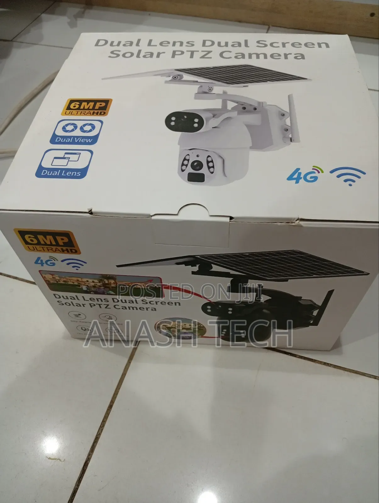 New Dual Screen Solar Powered PTZ Camera Ubox