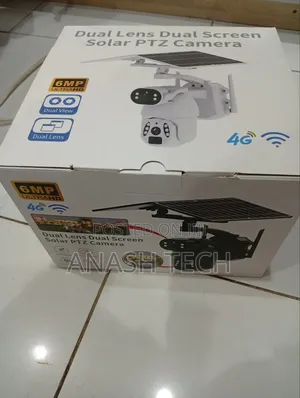 New Dual Screen Solar Powered PTZ Camera Ubox