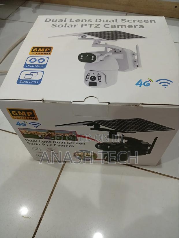 New Dual Screen Solar Powered PTZ Camera Ubox