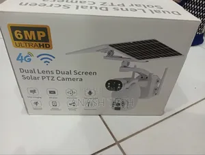 6mp Ubox Lens Dual Screen Solar Powered PTZ Camera Single Pi