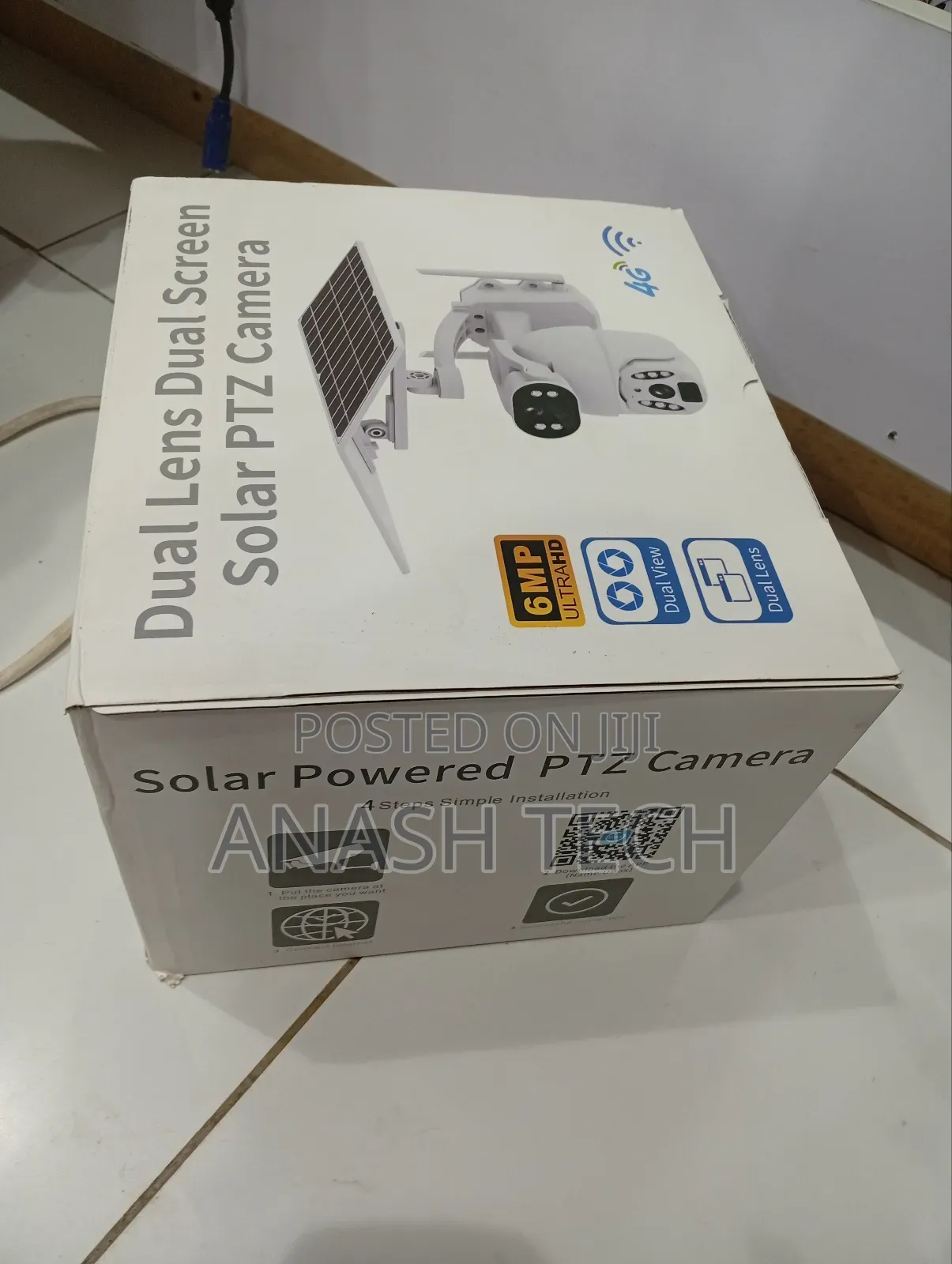 Imported Ubox 6mp Dual Lens Wireless 4g Sim Card Solar