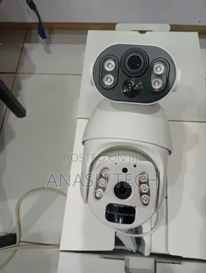 1 Pc Quality 6mp Ip66 Dual Screen Solar Panel CCTV Camera