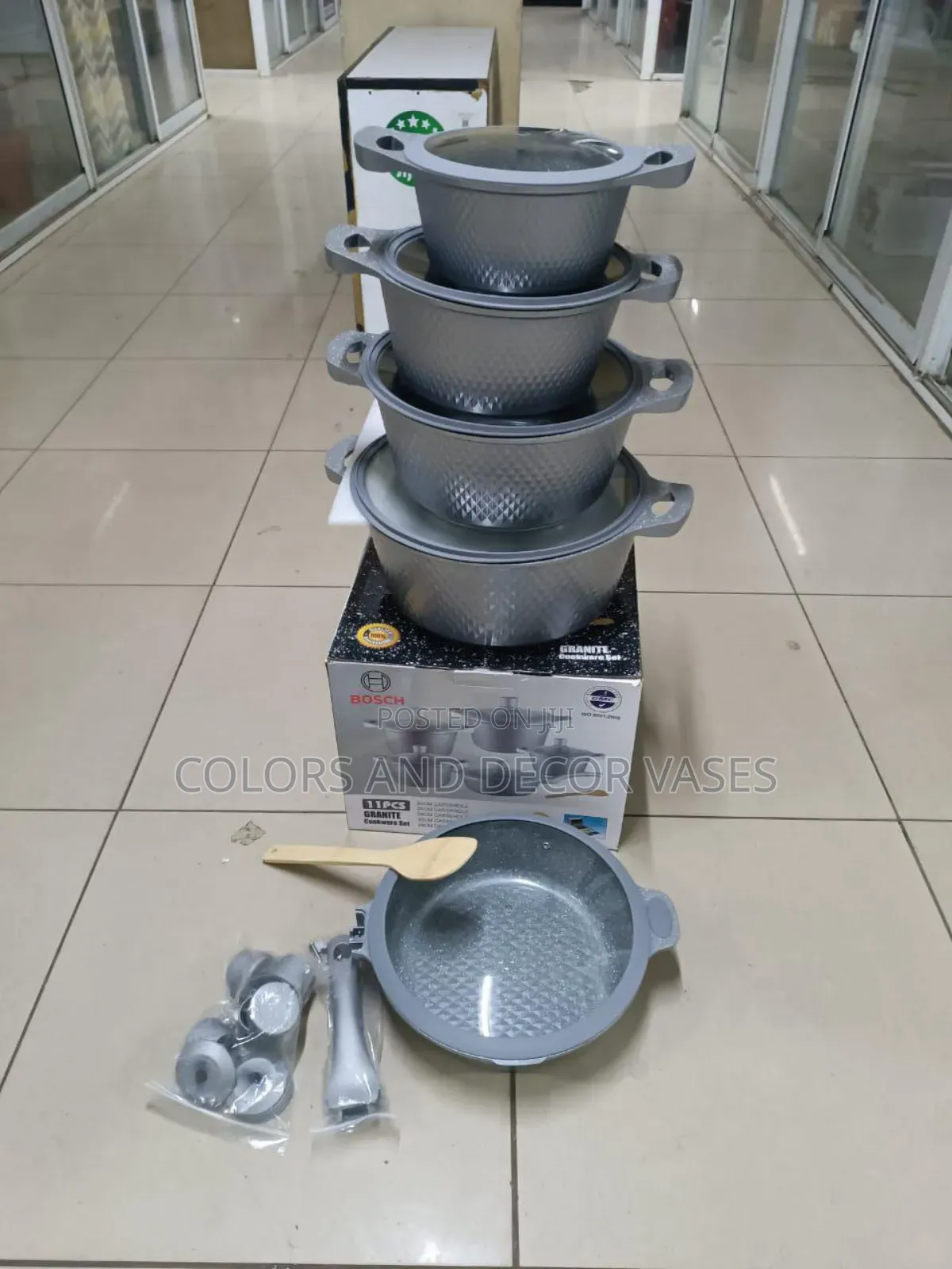*_Bosch 11pc Cookware With Silicone Lid Covers*_
