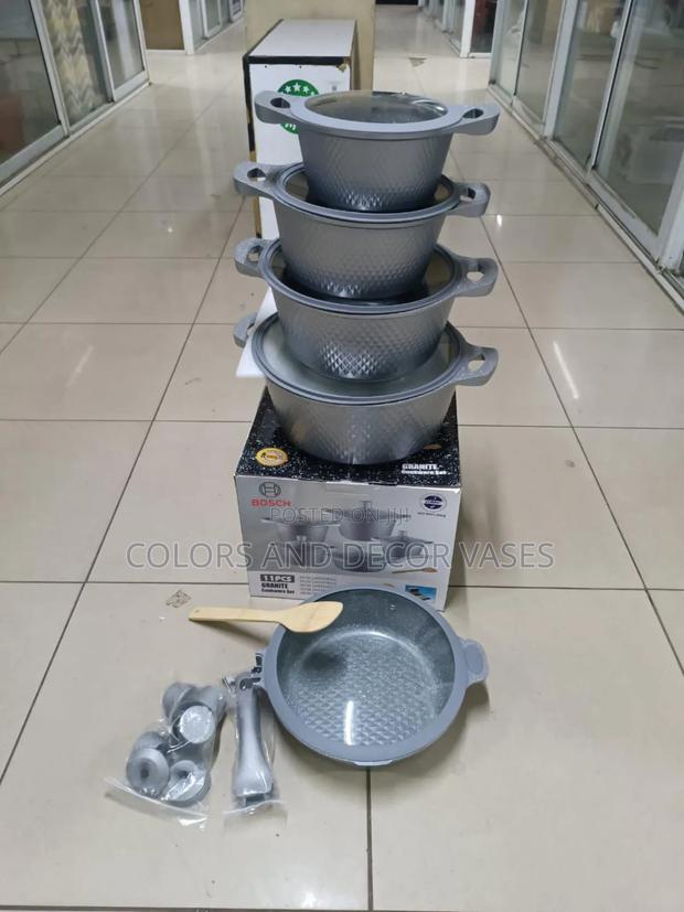 *_Bosch 11pc Cookware With Silicone Lid Covers*_