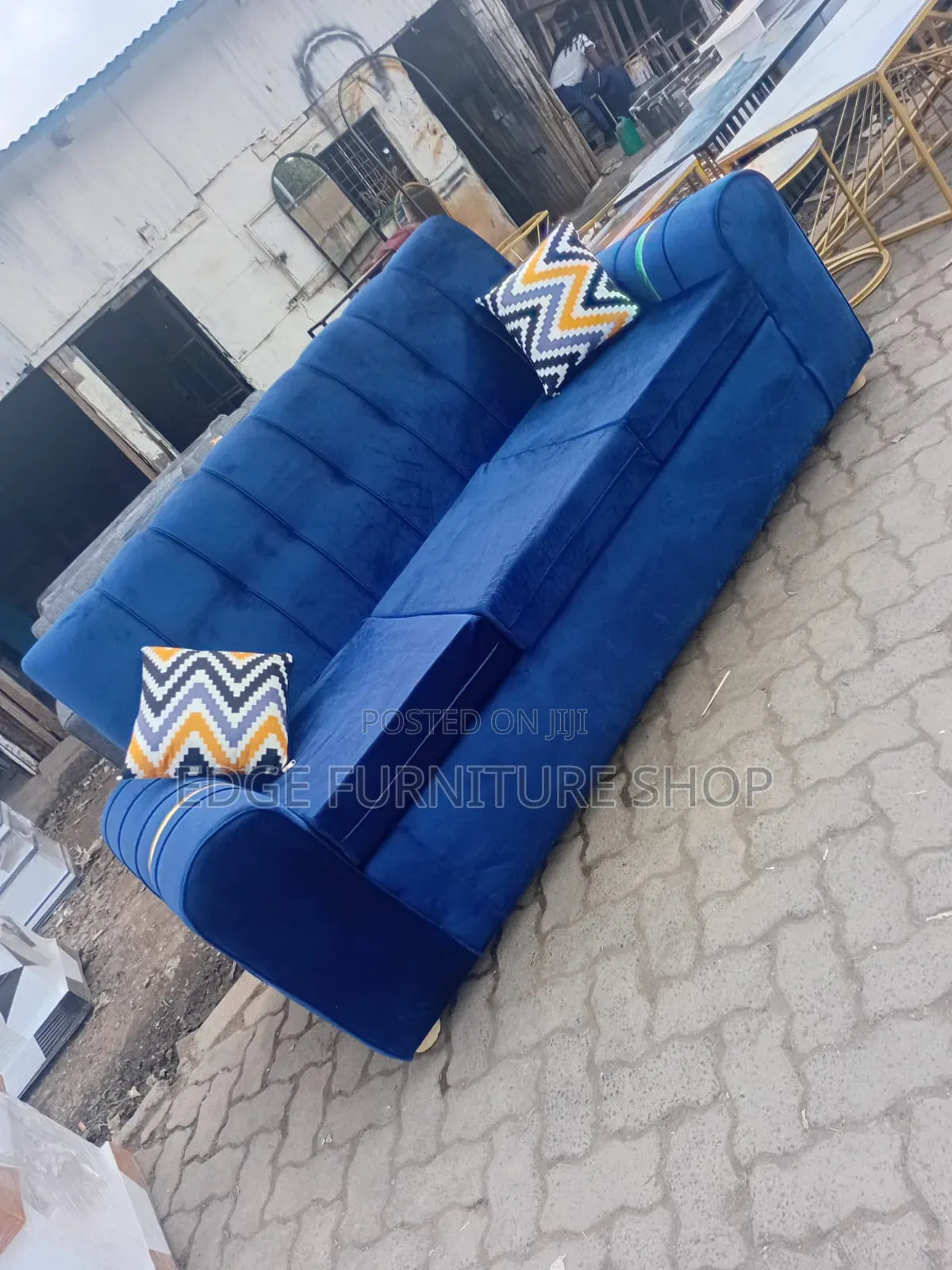 Blue Quality Three Seater Sofa for Sale