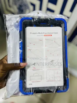 Blue Ragged Samsung Tab A9 Back Cover
