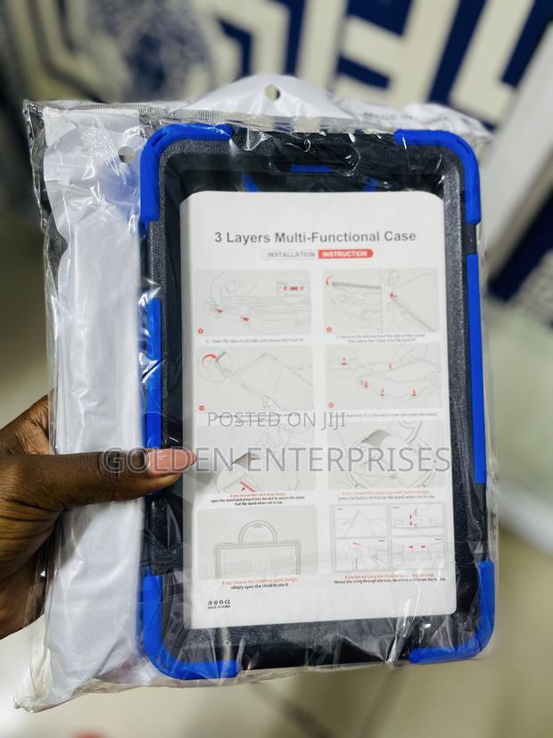 Blue Ragged Samsung Tab A9 Back Cover - thumbnail 2