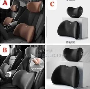 2 Piece Memory Foam Car Headrest Lumbar Support