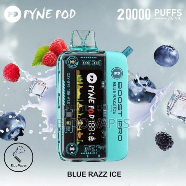 Pyne Pod Pro Boost 20000 Puffs Vape - Blue Razz Ice - main view