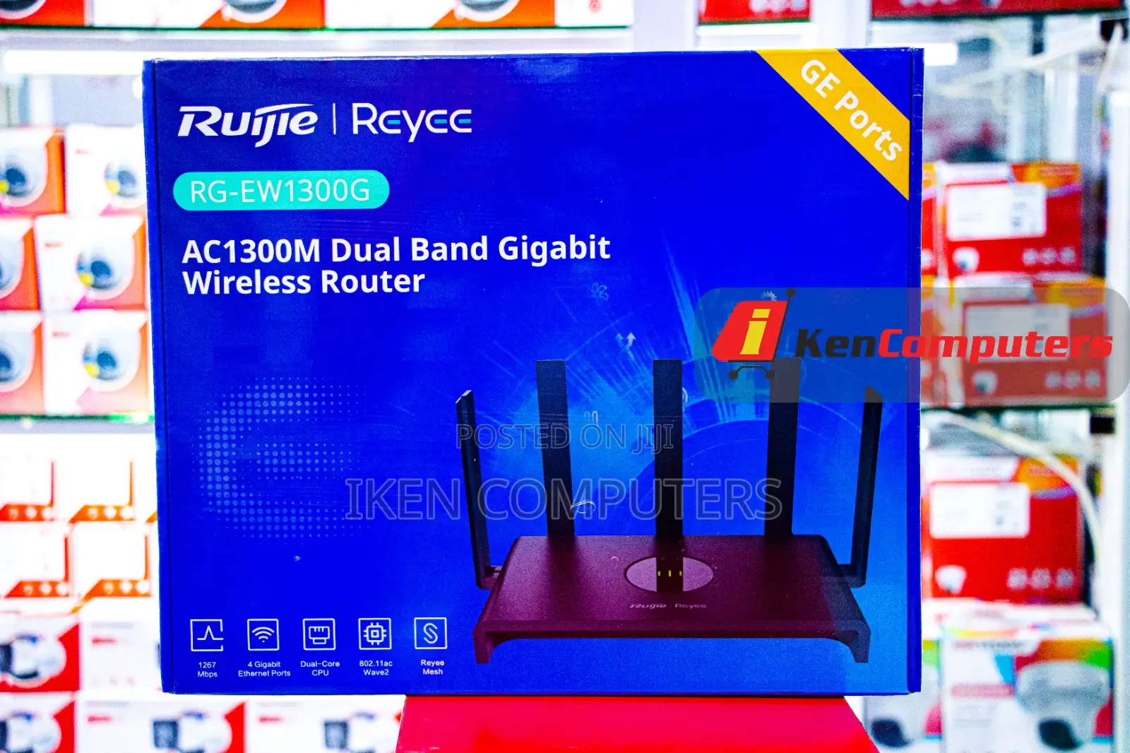 Ruijie Reyee Ac1300m Dualband Wireless Router(Rg-Ew1300g)