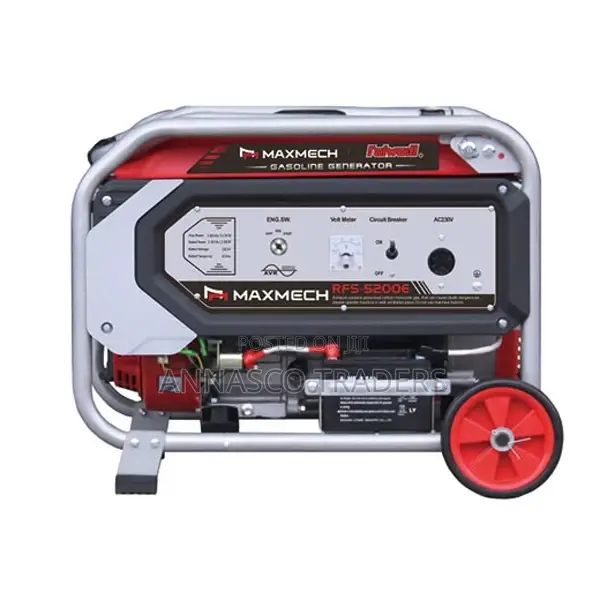 Electric Start Generator Maxmech Rfs-5200e 3.8 Kva/3.0 Kw
