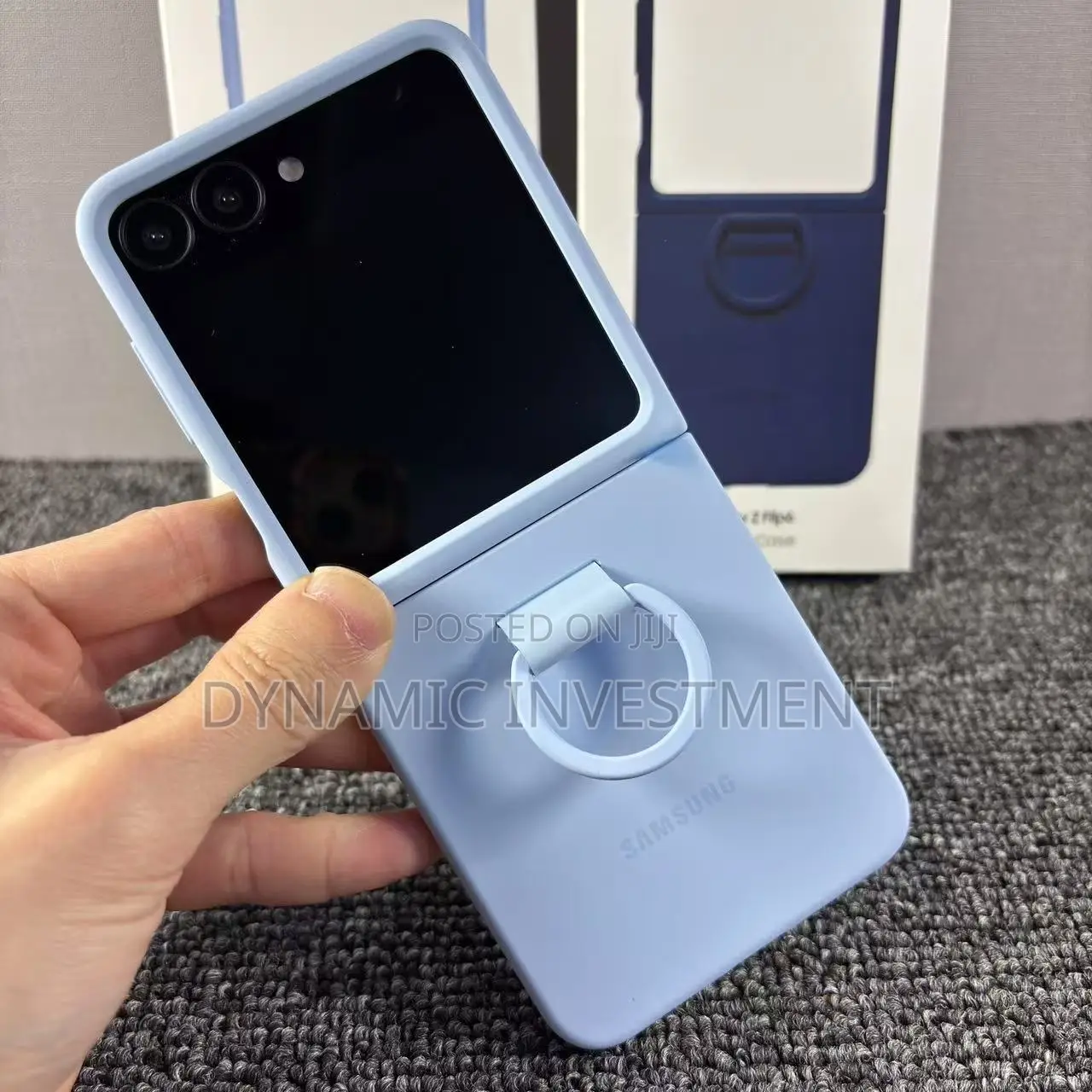 Samsung Galaxy Z Flip 6 5g Silicone Cover With Ring