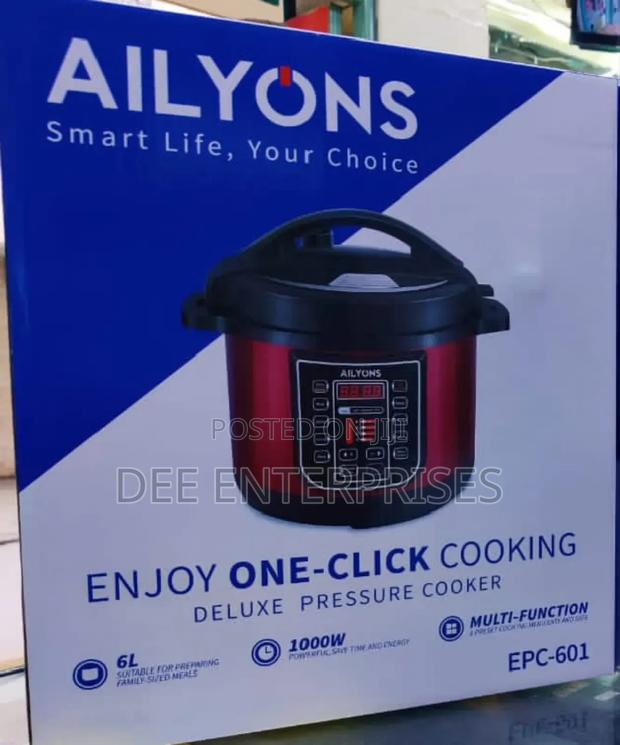 6 Litres Ailyons Pressure Cooker - main view