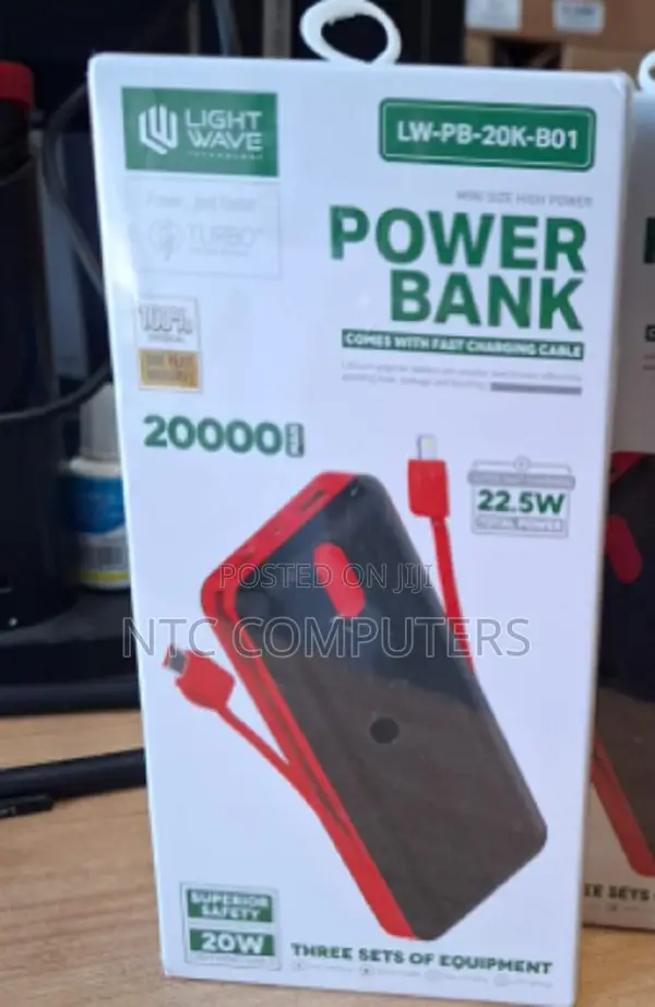 Lightwave 20000mah Mobile Power Bank-Usb C1 .