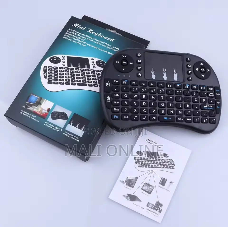Mini Wireless Keyboard With Touchpad & Rgb Backlight
