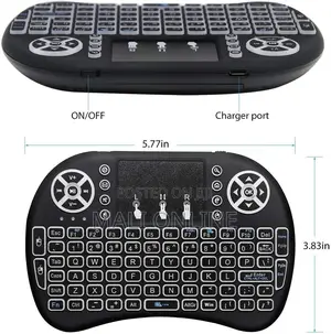 Mini Wireless Keyboard With Touchpad & Rgb Backlight