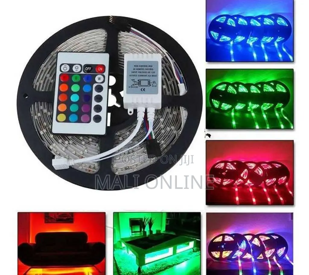 5m Rgb Led Strip Light With Remote Control 2835 Smd Color