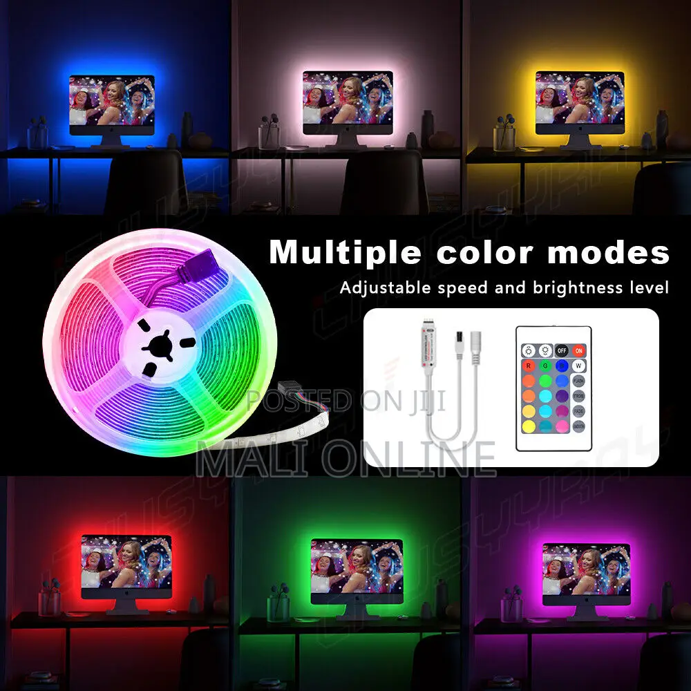 5m Rgb Led Strip Light With Remote Control 2835 Smd Color