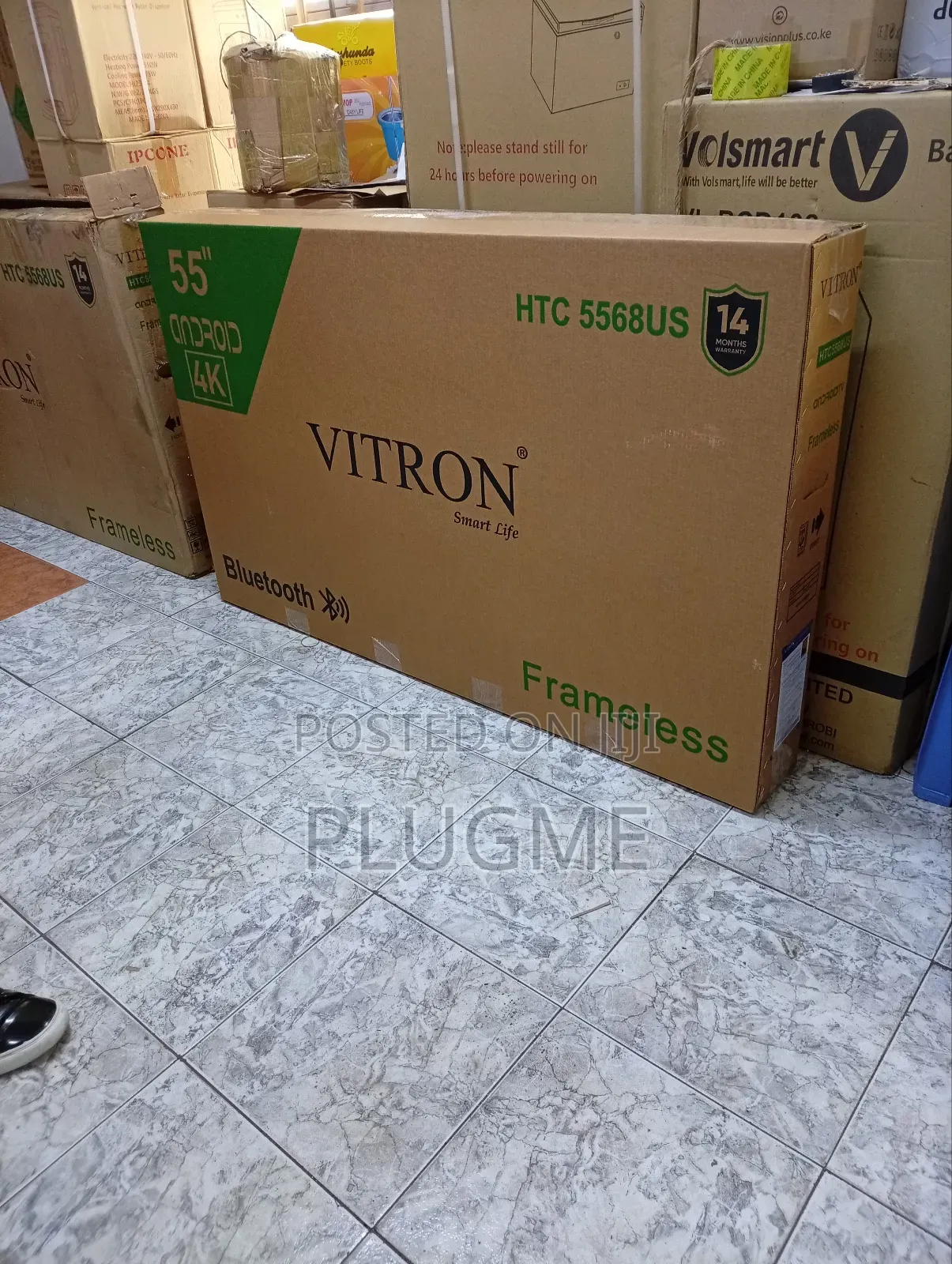Vitron 55 Inch Frameless Smart Android Tv