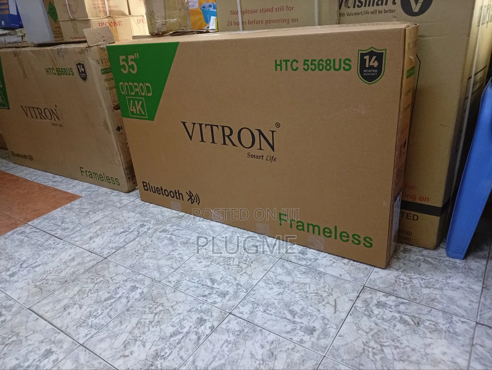 Vitron 55 Inch Frameless Smart Android Tv