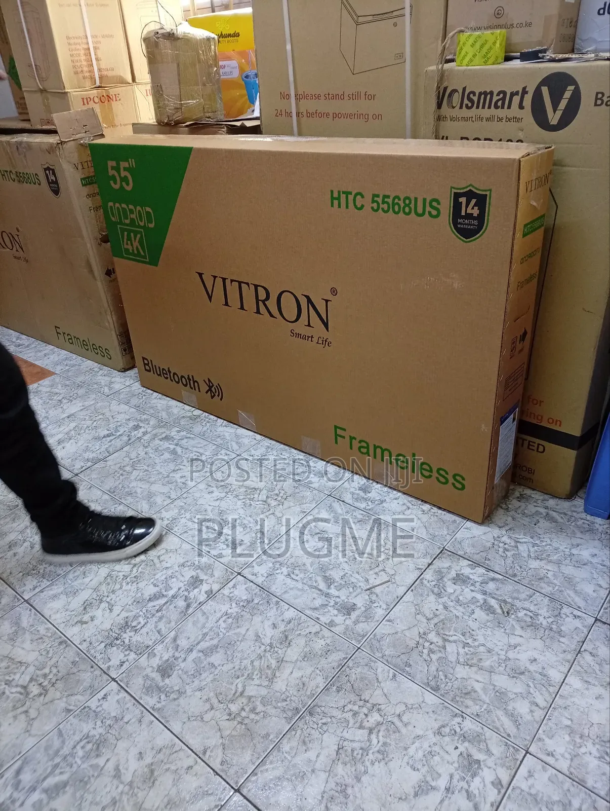 Vitron 55 Inch Frameless Smart Android Tv