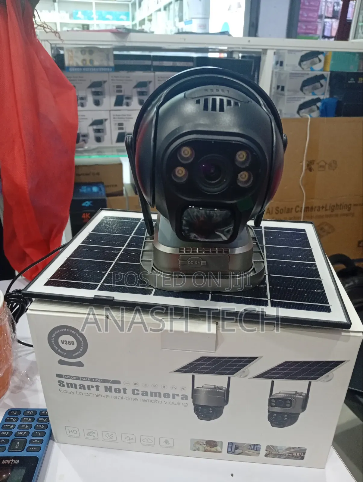 Easy to Install PTZ Rotating Solar Single Lens CCTV Camera