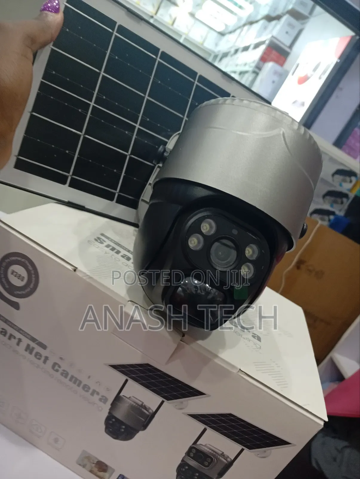 Easy to Install PTZ Rotating Solar Single Lens CCTV Camera