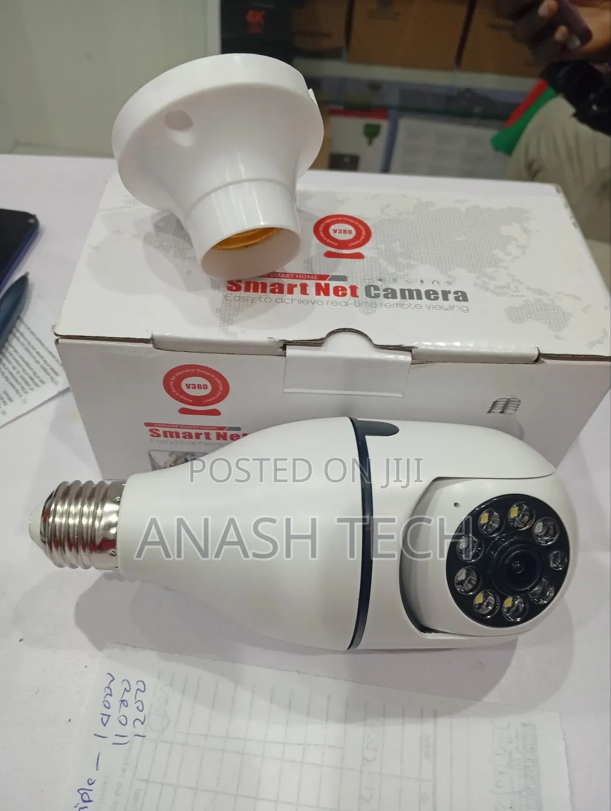 PTZ Wireless Rotating Wifi Bulb CCTV Surveillance Camera