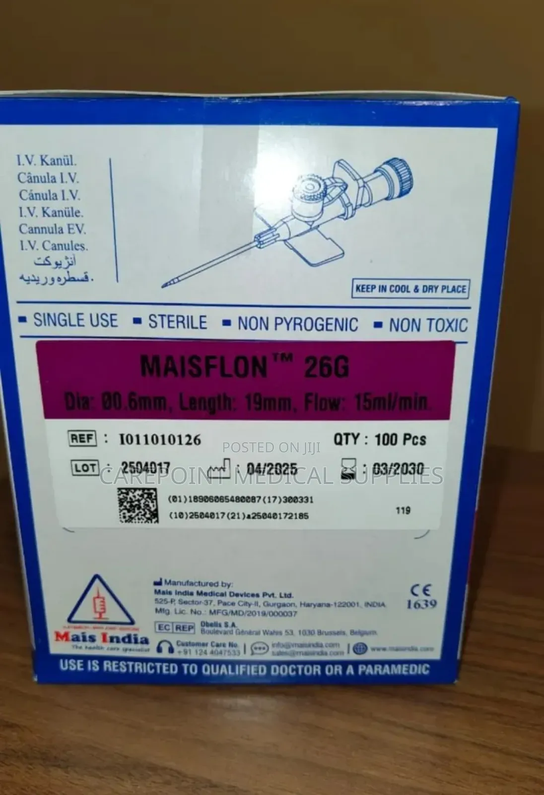 G26 Iv Cannula