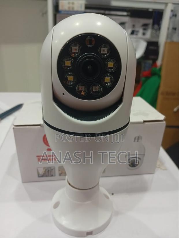 Motion Alert PTZ Wireless Rotating Wifi Bulb CCTV Camera - main view