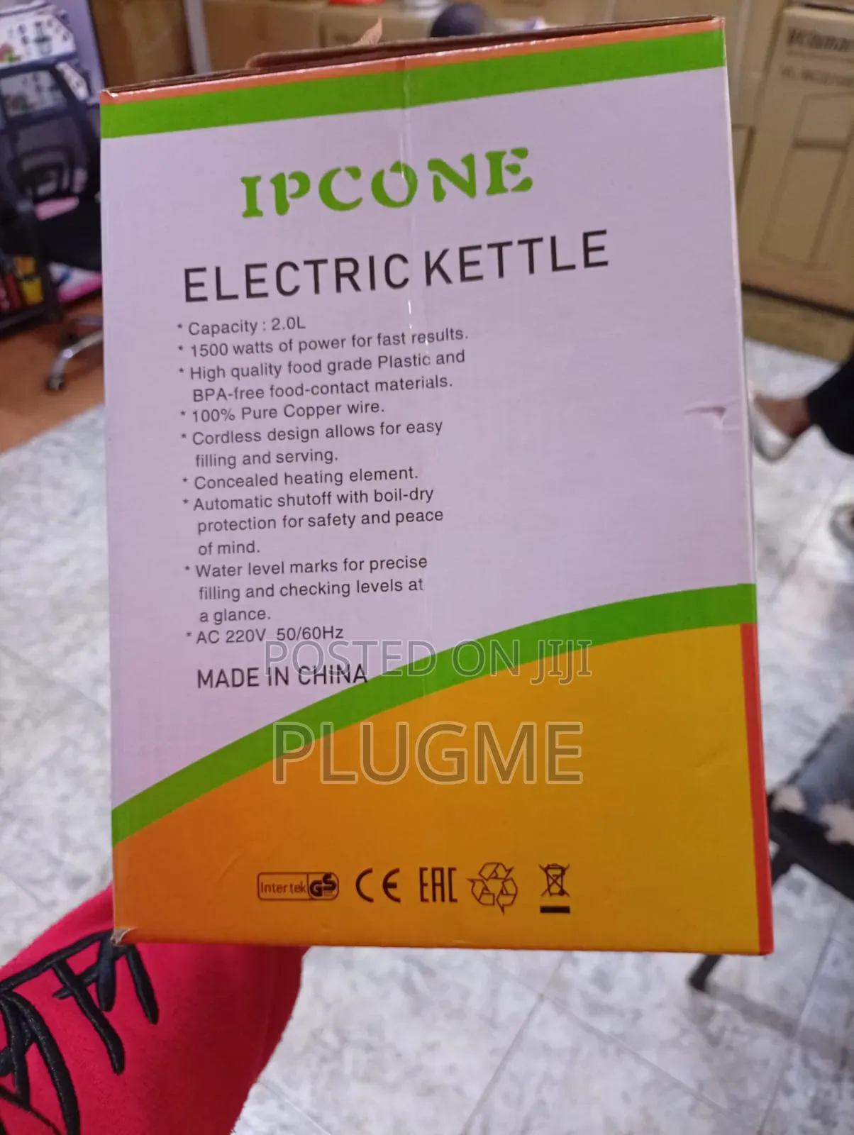 Ipcone 2l Cordless Electric Kettle Water Heater Jug