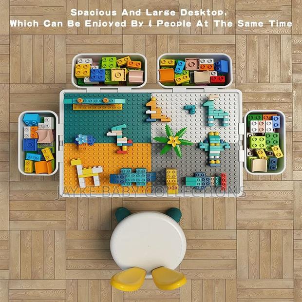 Multifunctional Kids Activity Table Set With Chair Blocks - thumbnail 7