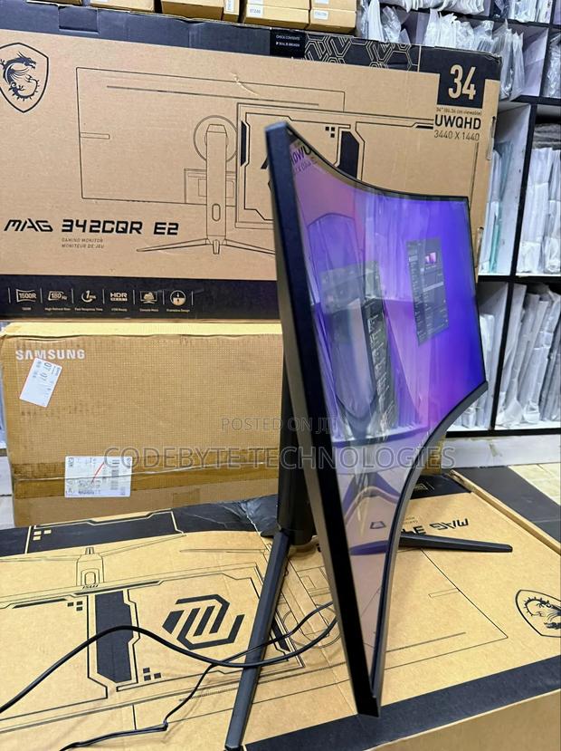 Msi Gaming Monitor 34" 3440 X 1440 Curved 144hz 1ms Refresh - main view