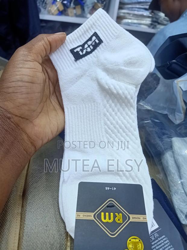 Black,White, Navyblue Grey Quality Ankle Socks - thumbnail 4