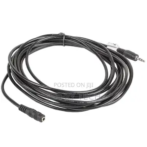 5 M Stereo Cable With a 3.5 Mm Jack Male Connector to a 3.5