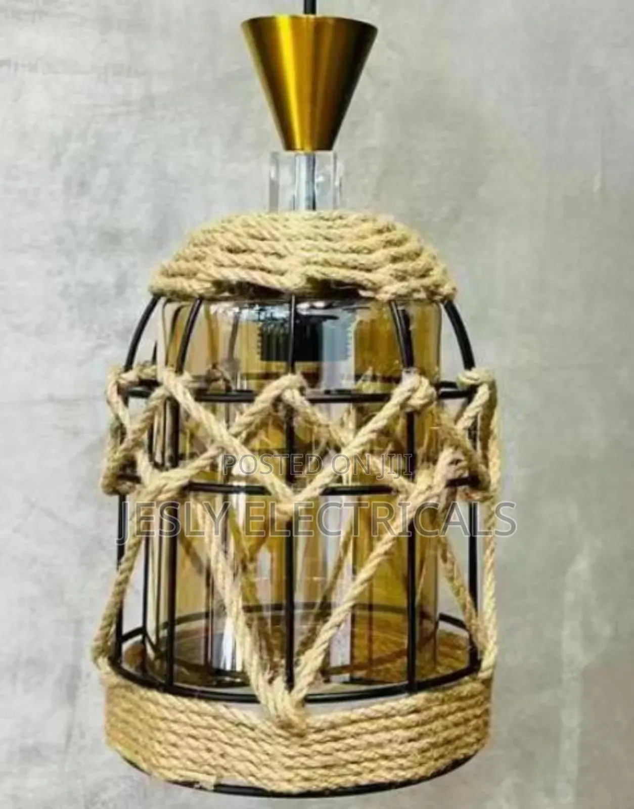 Modern Rustic Clear Glass Pentant Light