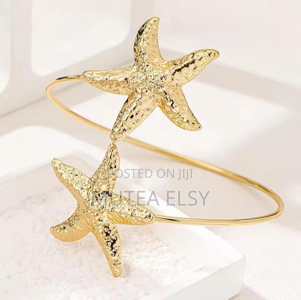 Uper Arm Bracelet Cuff Bangle Gold - thumbnail 4
