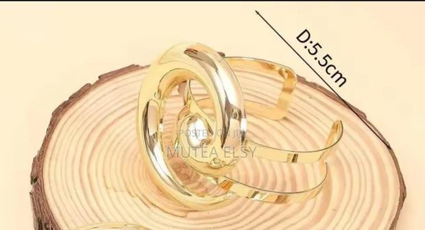 Uper Arm Bracelet Cuff Bangle Gold - thumbnail 6