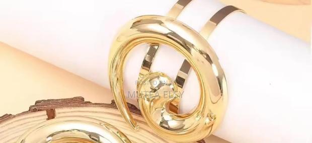 Uper Arm Bracelet Cuff Bangle Gold - thumbnail 9