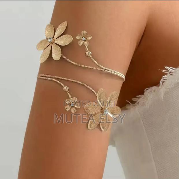 Uper Arm Bracelet Cuff Bangle Gold - thumbnail 10