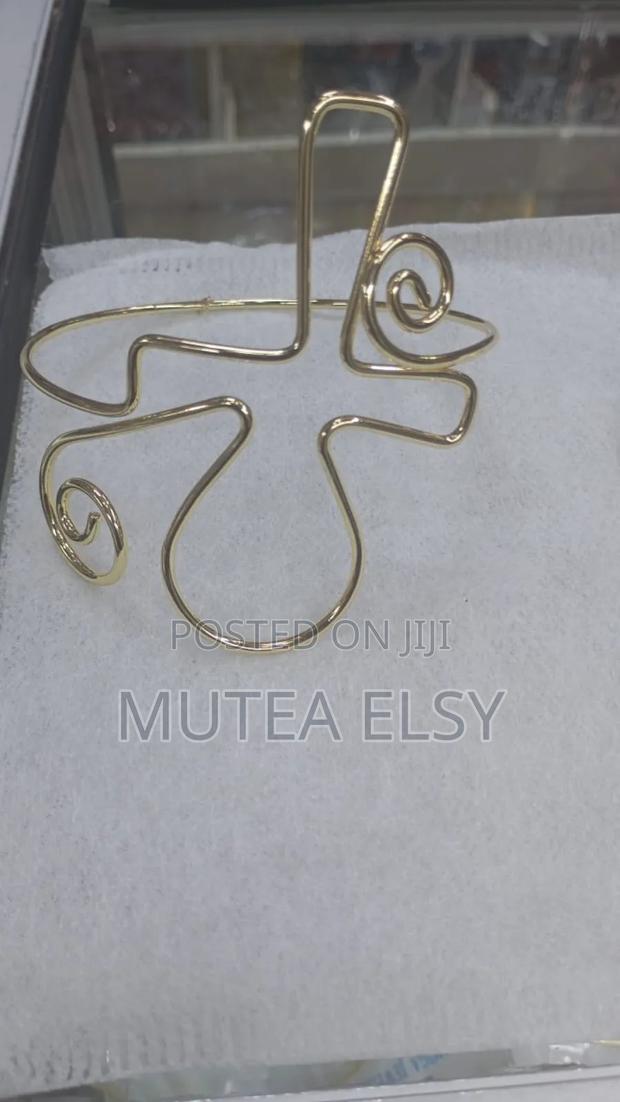 Uper Arm Bracelet Cuff Bangle Gold - thumbnail 11